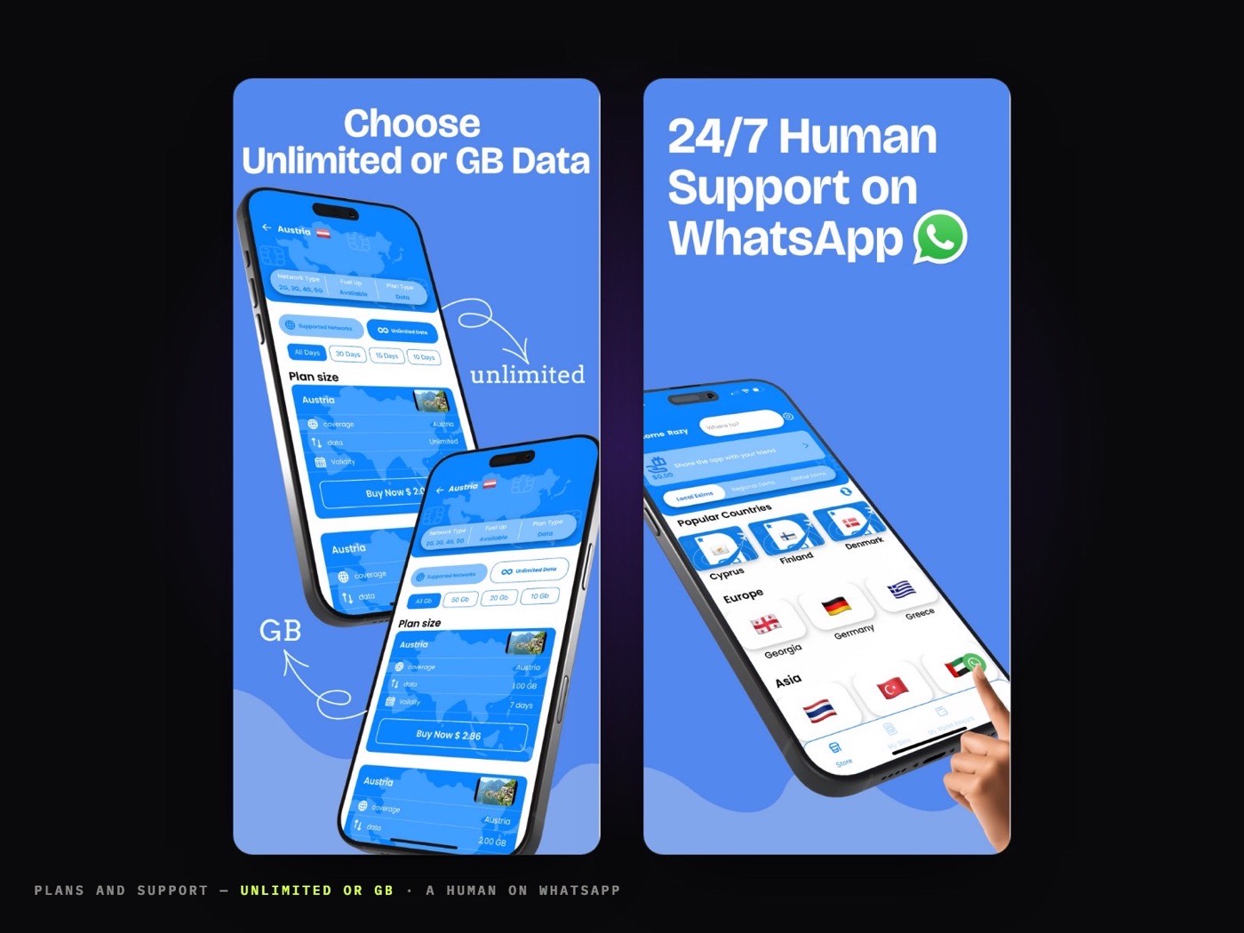 BYSIM — data in 190+ countries, no plastic — screen 2