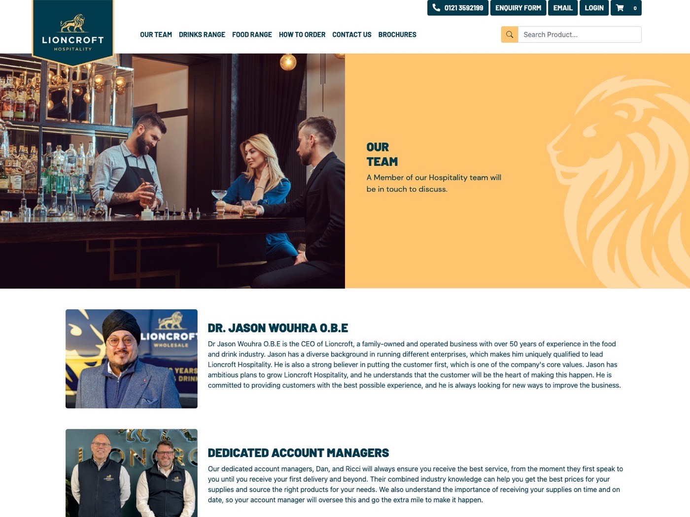 Lioncroft Hospitality — trade ordering for 7,500 products — screen 3
