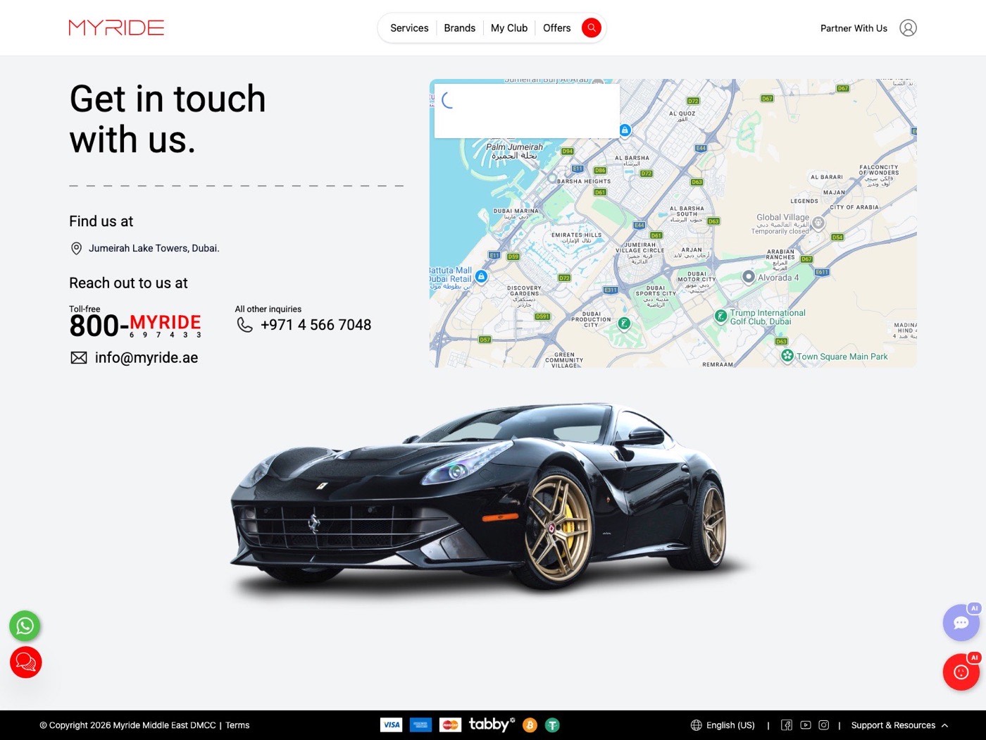 Rent My Ride — luxury car and yacht rental in Dubai — screen 3